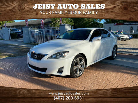 2012 Lexus IS 250 for sale at JEISY AUTO SALES in Orlando FL