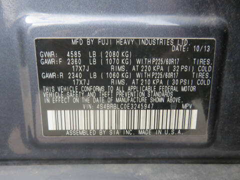 2014 Subaru Outback 2.5i Limited