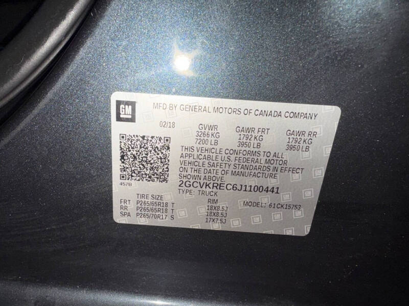 2018 Chevrolet Silverado 1500 LT