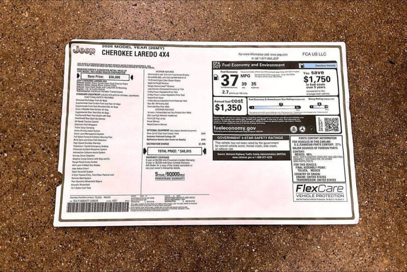 2026 Jeep Cherokee Laredo