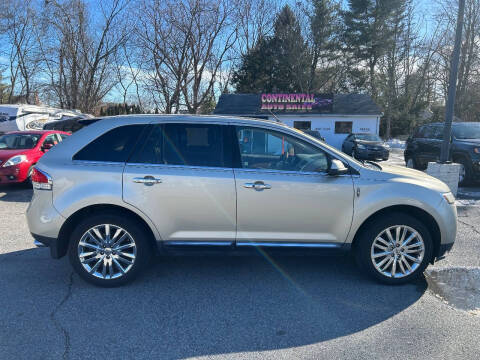 2011 Lincoln MKX for sale at Continental Auto Inc in Seekonk MA