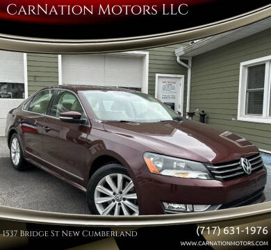 2013 Volkswagen Passat for sale at CarNation Motors LLC - New Cumberland Location in New Cumberland PA