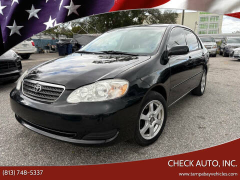 2006 Toyota Corolla for sale at CHECK AUTO, INC. in Tampa FL