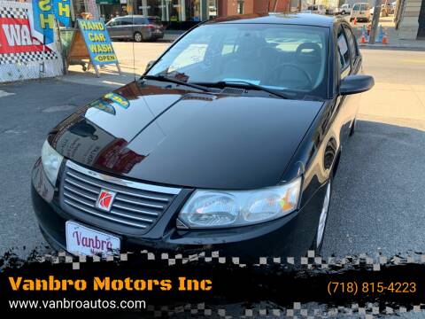 2006 Saturn Ion for sale at Vanbro Motors Inc in Staten Island NY