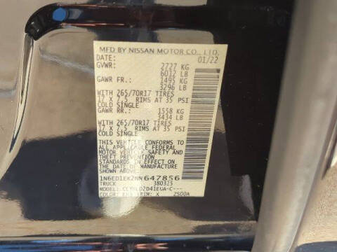 2022 Nissan Frontier PRO-4X