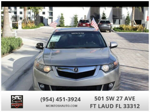 2010 Acura TSX for sale at McIntosh AUTO GROUP in Fort Lauderdale FL