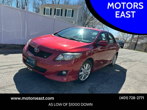 2010 Toyota Corolla for sale at MOTORS EAST in Cumberland RI