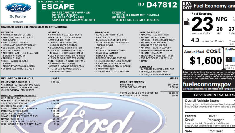 2017 Ford Escape Titanium