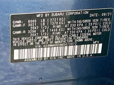 2021 Subaru Ascent Touring