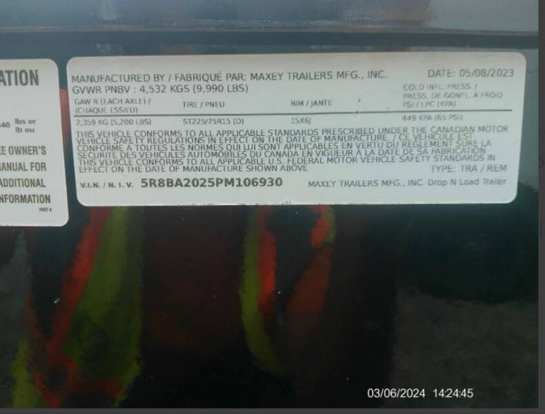 2023 MAXX-D 20' DROP&LOAD