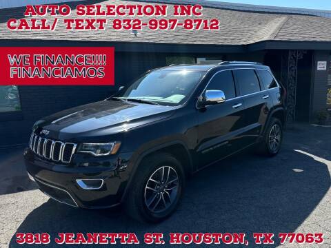 2019 Jeep Grand Cherokee for sale at Auto Selection Inc. in Houston TX