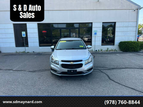 2016 Chevrolet Cruze Limited for sale at S & D Auto Sales in Maynard MA