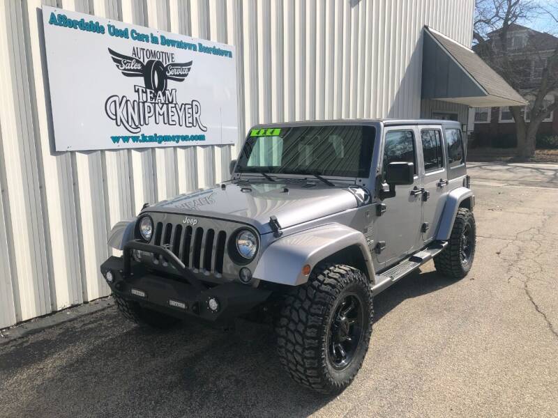 2015 Jeep Wrangler Unlimited for sale at Team Knipmeyer in Beardstown IL