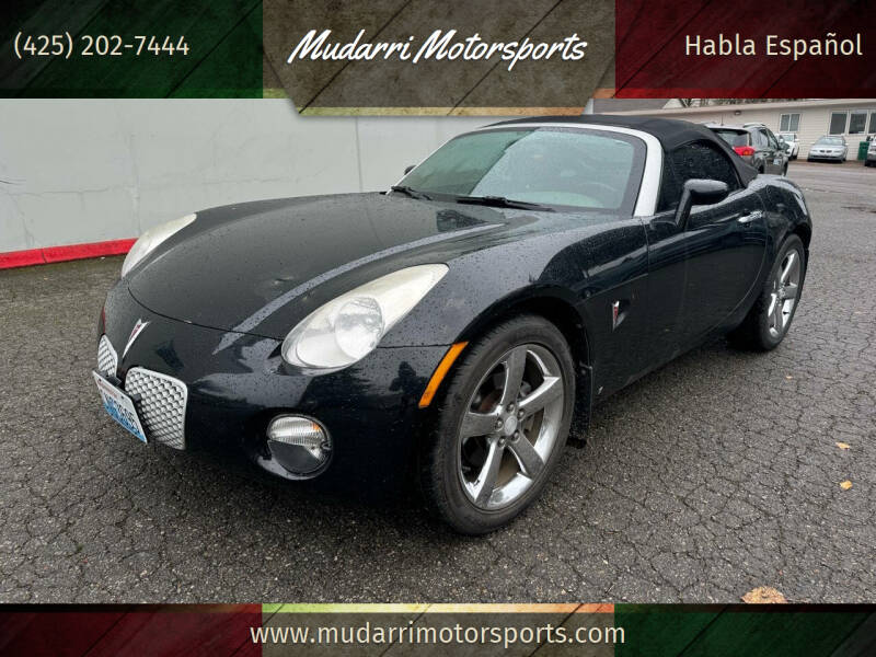 Used 2007 Pontiac Solstice Base with VIN 1G2MB35B87Y110205 for sale in Kirkland, WA