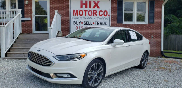 2018 Ford Fusion for sale at Hix Motor Co in Jacksonville, NC