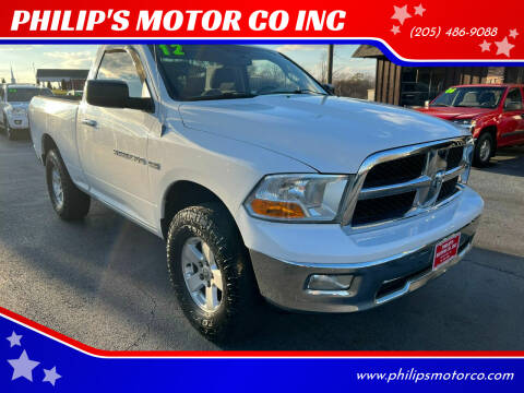 2012 RAM 1500 for sale at PHILIP'S MOTOR CO INC in Haleyville AL