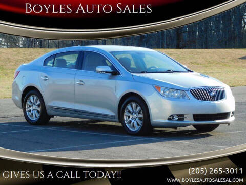 2013 Buick LaCrosse for sale at Boyles Auto Sales in Jasper AL