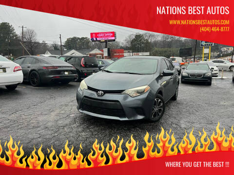 2014 Toyota Corolla for sale at Nations Best Autos in Decatur GA