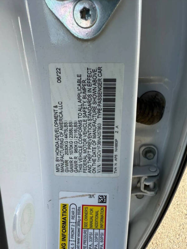 2022 Honda Accord Sport