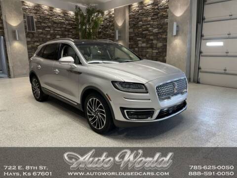 2019 Lincoln Nautilus for sale at Auto World Used Cars in Hays KS