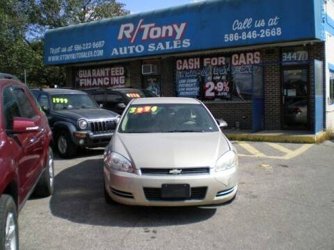 2009 Chevrolet Impala for sale at R Tony Auto Sales in Clinton Township MI
