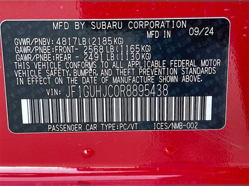 2024 Subaru Impreza RS