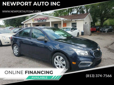 2015 Chevrolet Cruze for sale at NEWPORT AUTO INC in Tampa FL