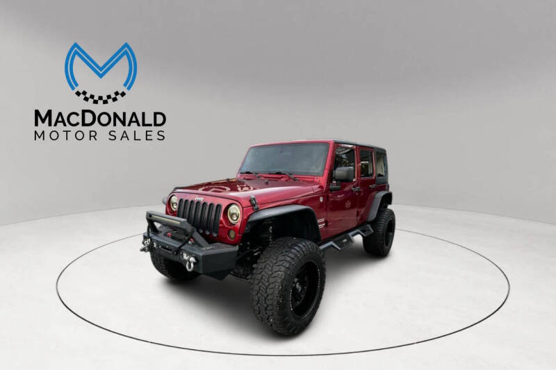 2012 Jeep Wrangler Unlimited for sale at MacDonald Motor Sales in High Point NC