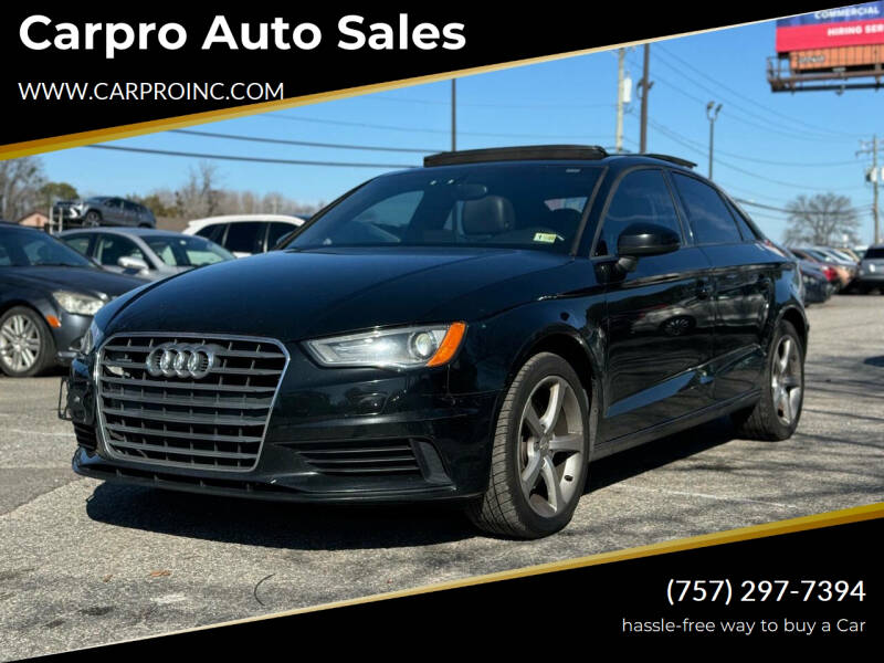 2015 Audi A3 for sale at Carpro Auto Sales in Chesapeake VA