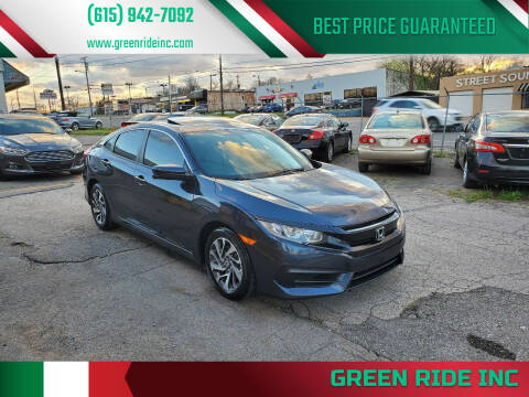 2016 Honda Civic for sale at Green Ride Inc in Nashville TN