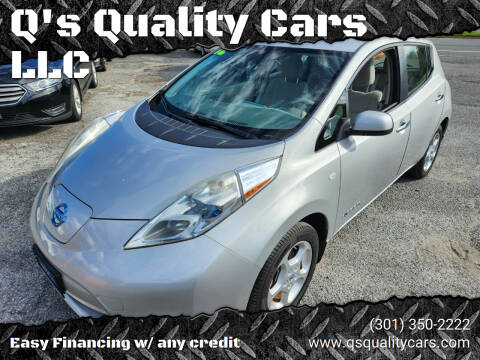 2012 Nissan LEAF for sale at Q's Quality Cars LLC in Capitol Heights MD