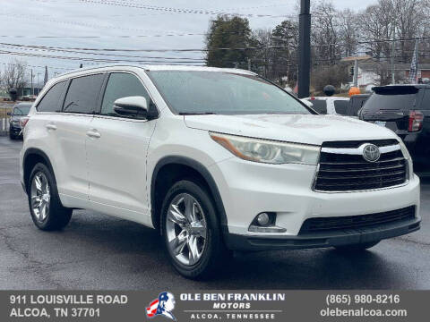 2014 Toyota Highlander for sale at Ole Ben Franklin Motors KNOXVILLE - Alcoa in Alcoa TN