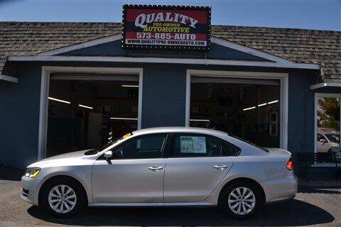 2013 Volkswagen Passat for sale at Quality Pre-Owned Automotive in Cuba MO