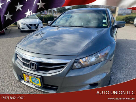 2012 Honda Accord for sale at Auto Union LLC in Virginia Beach VA