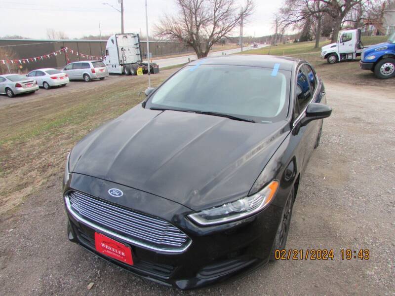 2014 Ford Fusion for sale at WHEELER AUTOMOTIVE in Fort Calhoun NE