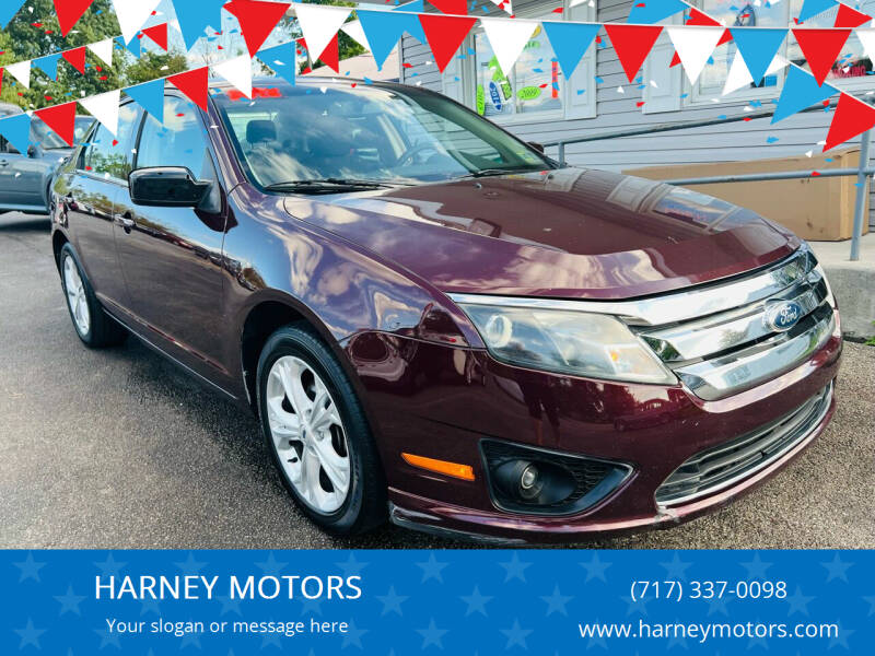 2012 Ford Fusion for sale at HARNEY MOTORS in Gettysburg PA