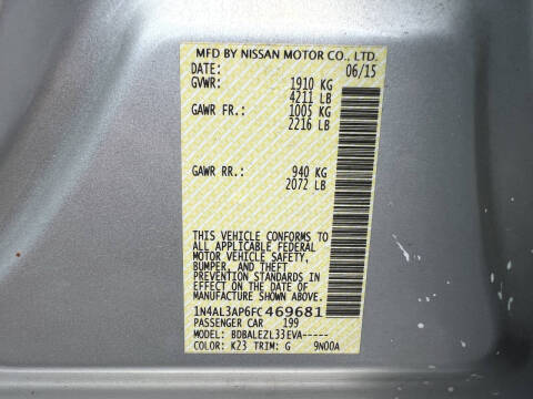 2015 Nissan Altima 2.5 S