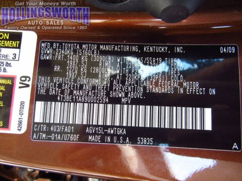 2009 Toyota Venza AWD 4cyl