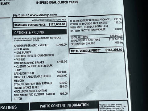 2025 Chevrolet Corvette Z06