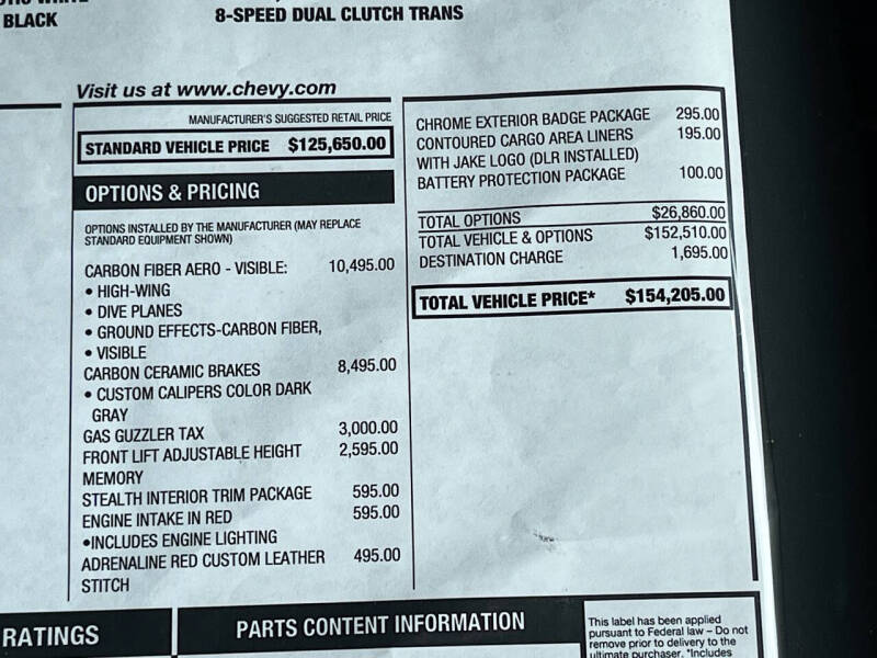 2025 Chevrolet Corvette Z06