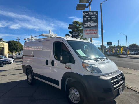 2018 RAM ProMaster for sale at Sanmiguel Motors in South Gate CA