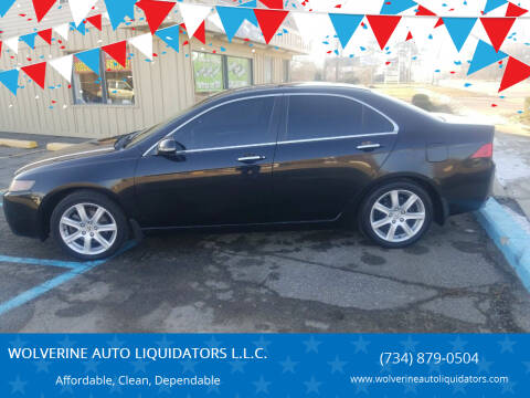 2004 Acura TSX for sale at WOLVERINE AUTO LIQUIDATORS L.L.C. in Ypsilanti MI