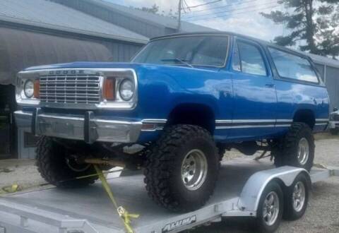 1978 Dodge Ramcharger for sale at Classic Car Deals in Cadillac MI