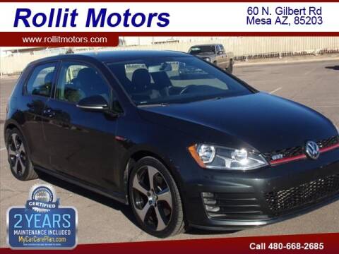 2016 Volkswagen Golf GTI for sale at Rollit Motors in Mesa AZ