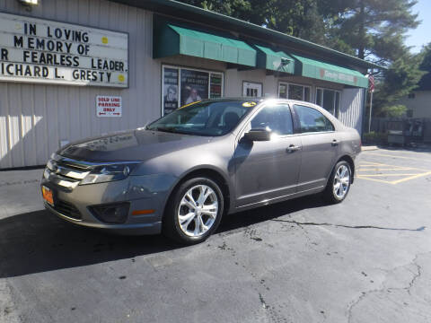 2012 Ford Fusion for sale at GRESTY AUTO SALES in Loves Park IL
