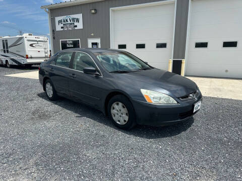 2003 Honda Accord for sale at PEAK VIEW MOTORS in Mount Crawford VA