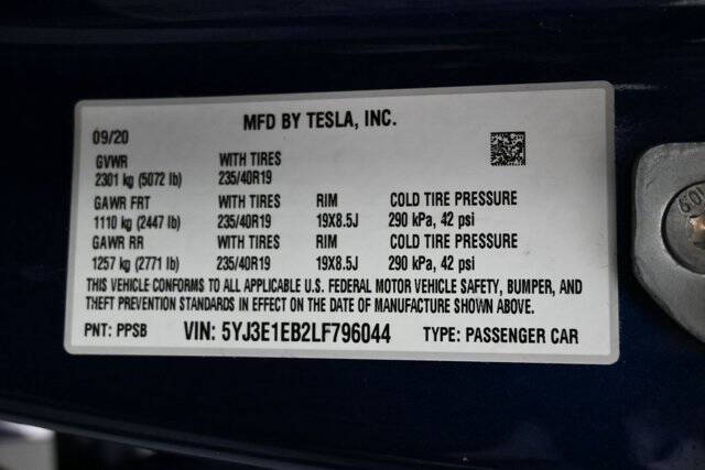 2020 Tesla Model 3 Long Range