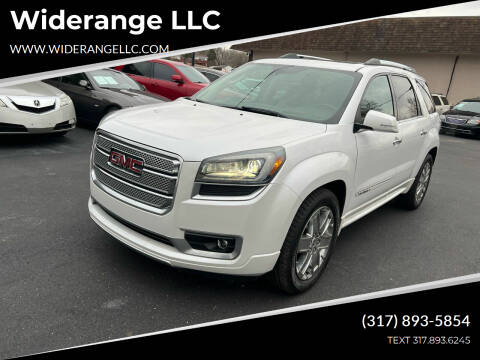 2016 GMC Acadia for sale at Widerange LLC in Greenwood IN