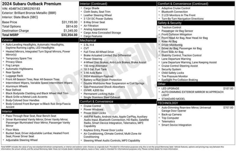 2024 Subaru Outback Premium