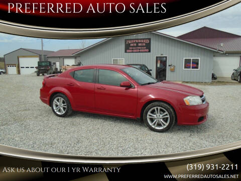2013 Dodge Avenger for sale at PREFERRED AUTO SALES in Lockridge IA